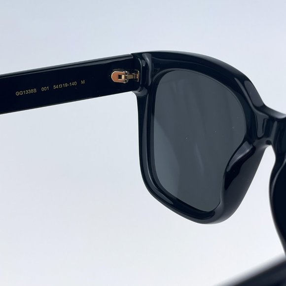 Gucci GG1338S 001 Sunglasses Black Green Grey Square Women main image 5